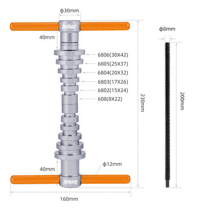 Icetoolz E296 Hub Bearing Installation Kit - D Byk Store