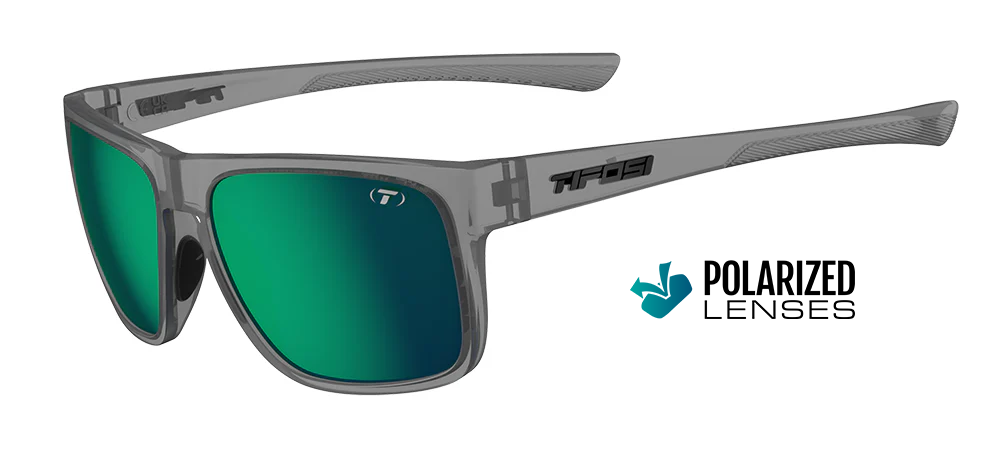 Tifosi Swick Sunglasses - Satin Vapor / Polarized Smoke Emerald Mirror - D Byk Store