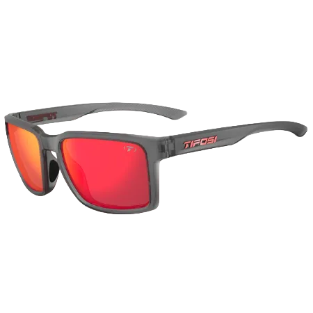 Tifosi Sylo Sunglasses - Satin Vapor / Smoke Red Mirror - D Byk Store