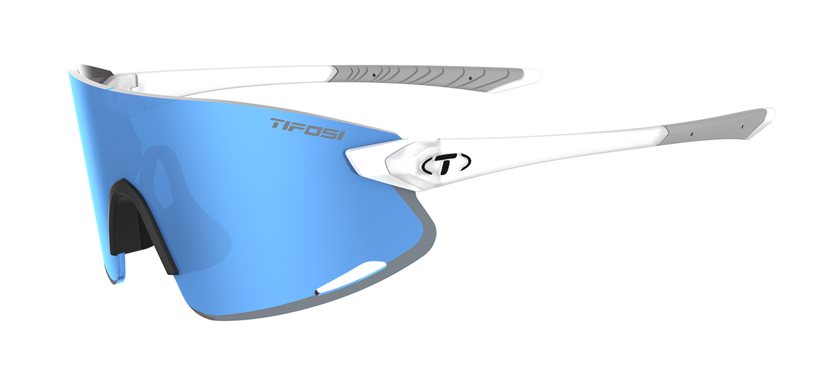 Tifosi Vogel XC Sunglasses - Satin Clear / Smoke Sky Blue Mirror - D Byk Store