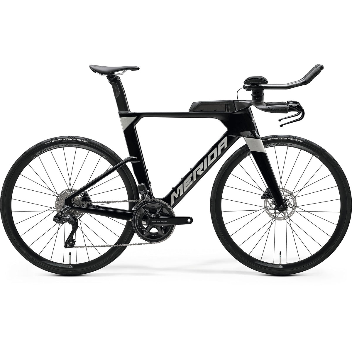 Merida Time Warp Tri 5000 2025 - Black (Titan) - D Byk Store