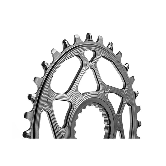 Absolute Black Oval MTB Chainring 1X Shimano Direct Mount HG+ 12 Speed - Black - D Byk Store