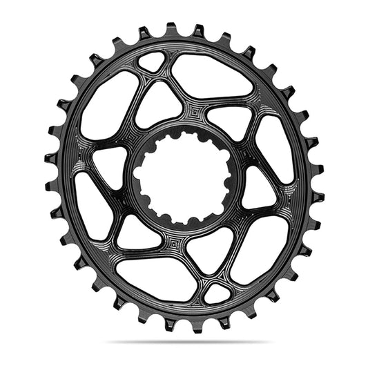 Absolute Black Oval MTB Chainring 1X SRAM Direct Mount GXP N/W (6mm Offset) - Black - D Byk Store