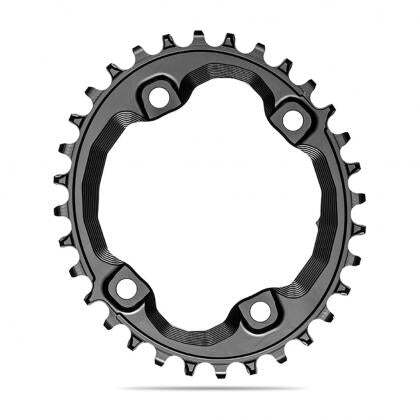 Absolute Oval MTB Chainring 1x Shimano 96bcd XT M8000 - Black - D Byk Store