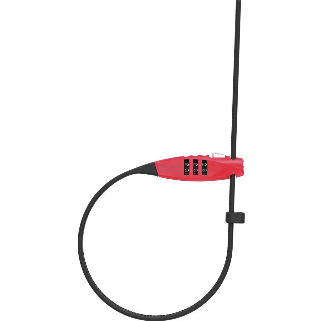 Abus Combiflex Travelguard Lock - Red - D Byk Store