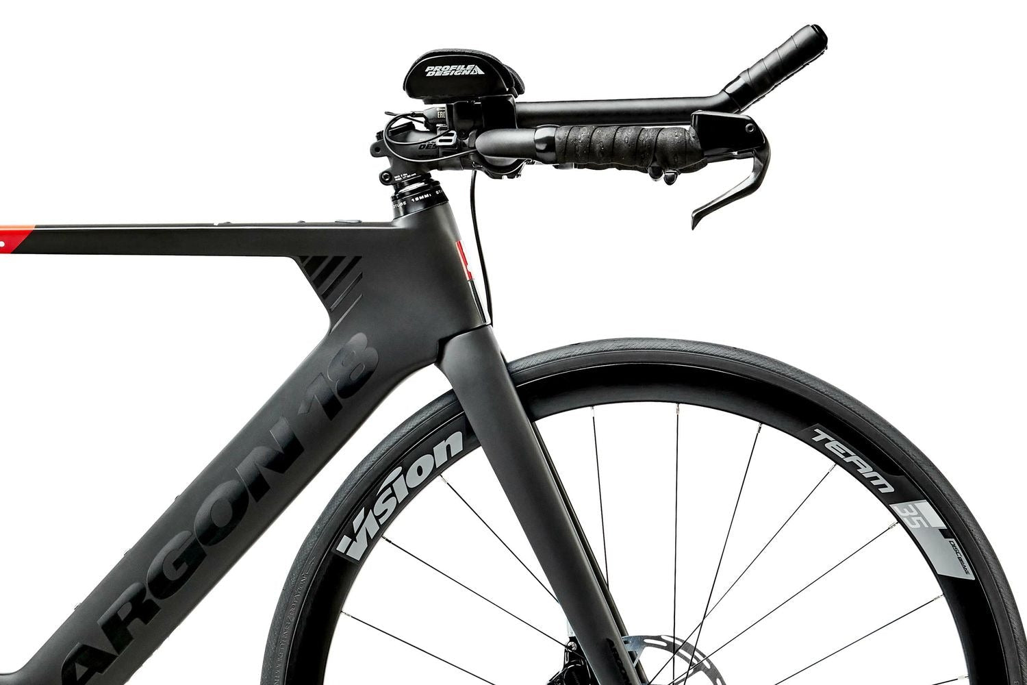 Argon 18 E - 117 Tri Disc Ultegra Di2 - Black Matt Gloss - D Byk Store