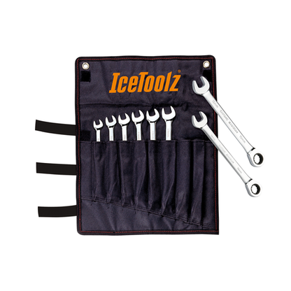 Icetoolz 41B8 8-15mm Combination Ratchet Wrench Set - D Byk Store