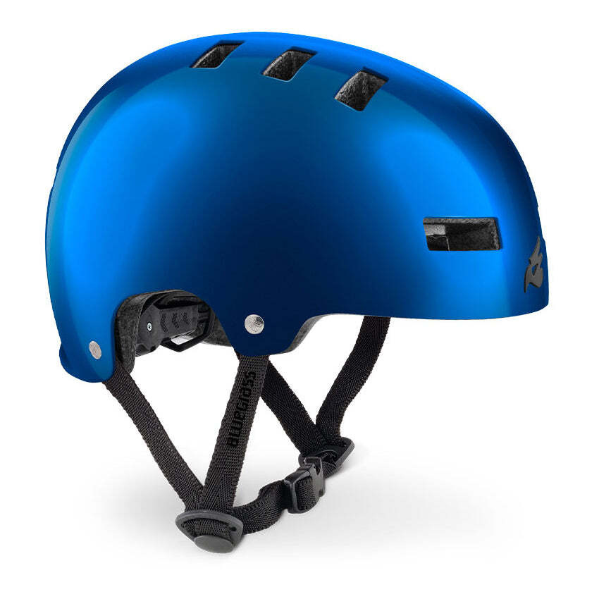 Bluegrass Superbold BMX Dirt Helmet - Blue Metallic Glossy - D Byk Store