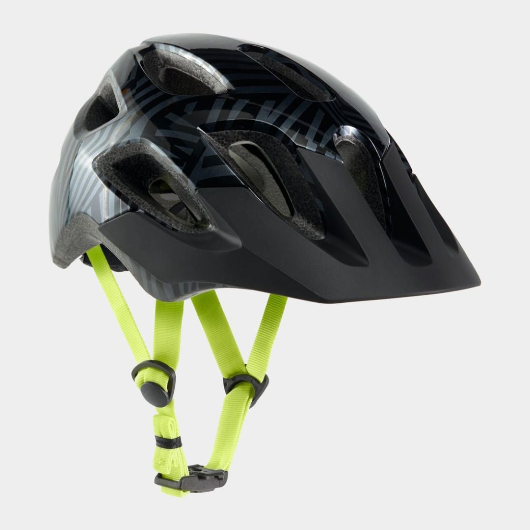 Bontrager Tyro Youth Bike Helmet - Black/Radioactive Yellow Matte - D Byk Store