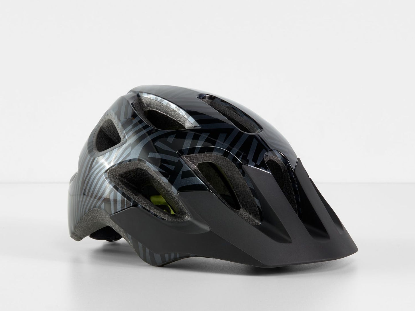 Bontrager Tyro Youth Bike Helmet - Black/Radioactive Yellow Matte - D Byk Store