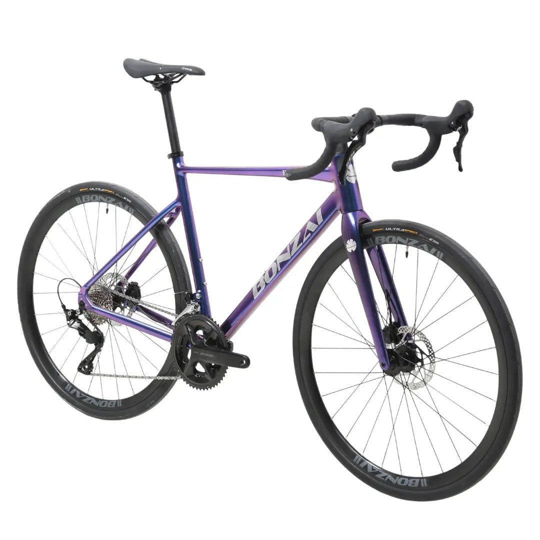 Bonzai Endurance 105 Road Bike - Galaxy Purple Blue - D Byk Store