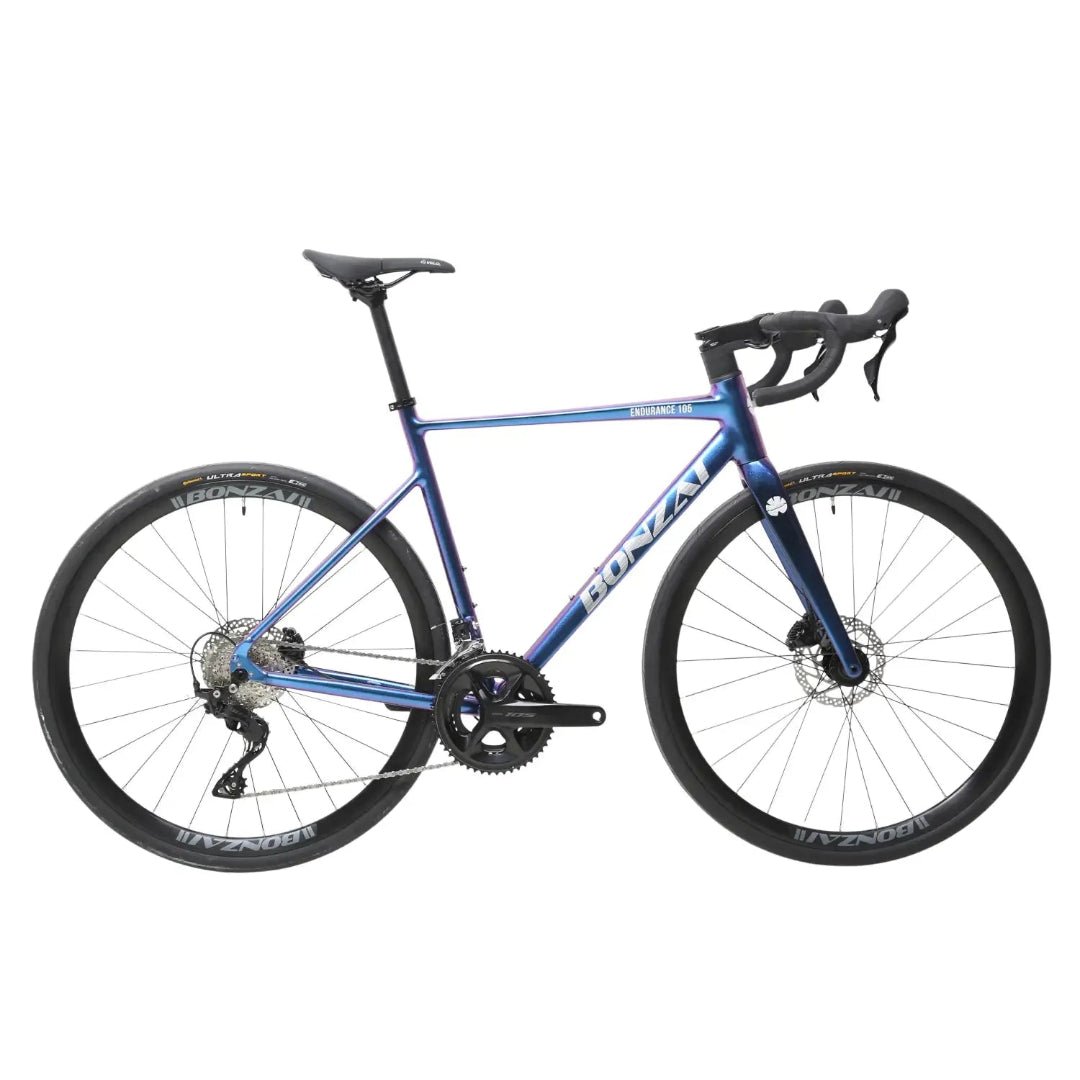 Bonzai Endurance 105 Road Bike - Galaxy Purple Blue - D Byk Store