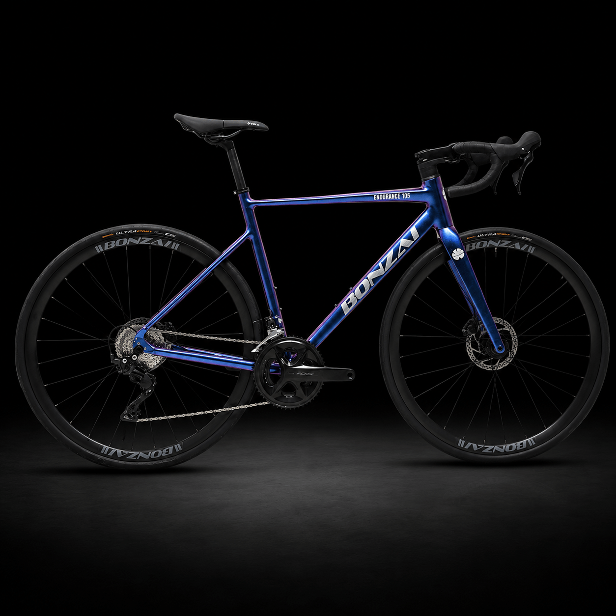 Bonzai Endurance 105 Road Bike - Galaxy Purple Blue - D Byk Store