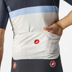 Castelli A Blocco Mens Cycling Jersey - Savile Blue/China Blue/Azzurro - D Byk Store