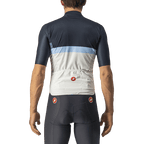 Castelli A Blocco Mens Cycling Jersey - Savile Blue/China Blue/Azzurro - D Byk Store