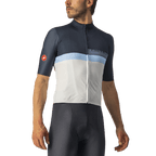 Castelli A Blocco Mens Cycling Jersey - Savile Blue/China Blue/Azzurro - D Byk Store
