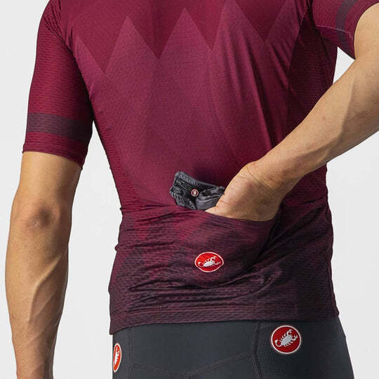 Castelli A Tutta Mens Cycling Jersey - Bordeaux - D Byk Store
