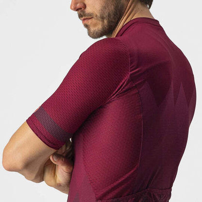 Castelli A Tutta Mens Cycling Jersey - Bordeaux - D Byk Store