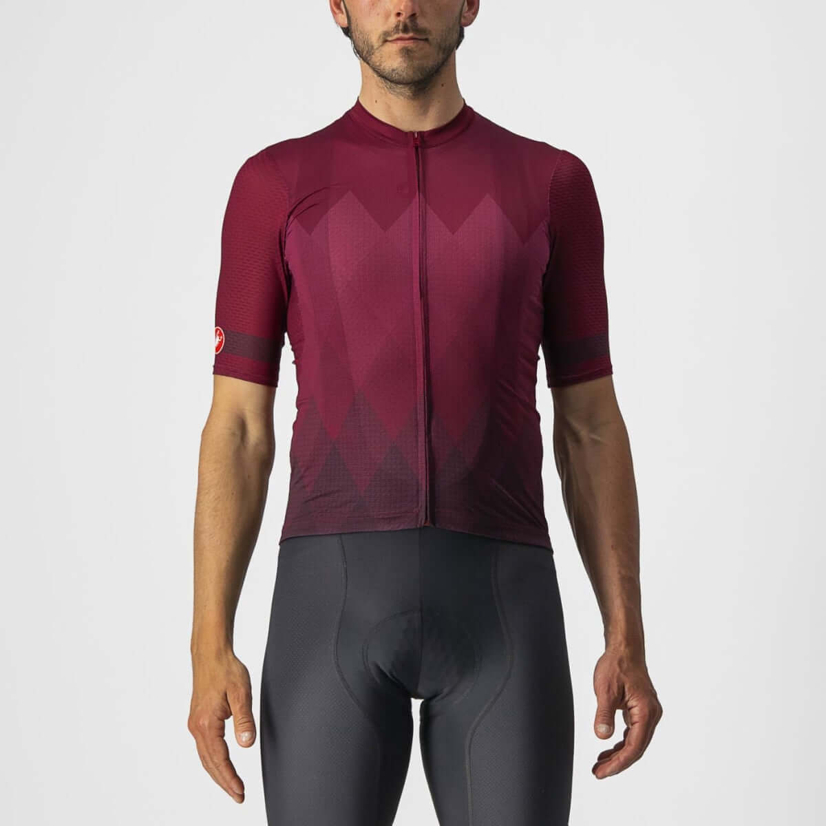 Castelli A Tutta Mens Cycling Jersey - Bordeaux - D Byk Store