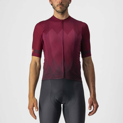 Castelli A Tutta Mens Cycling Jersey - Bordeaux - D Byk Store