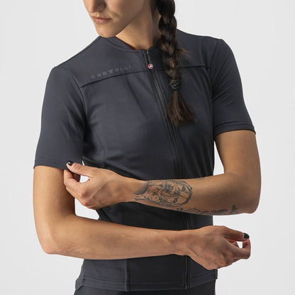 Castelli Anima 3 Women Jersey - Light Black/Red - D Byk Store