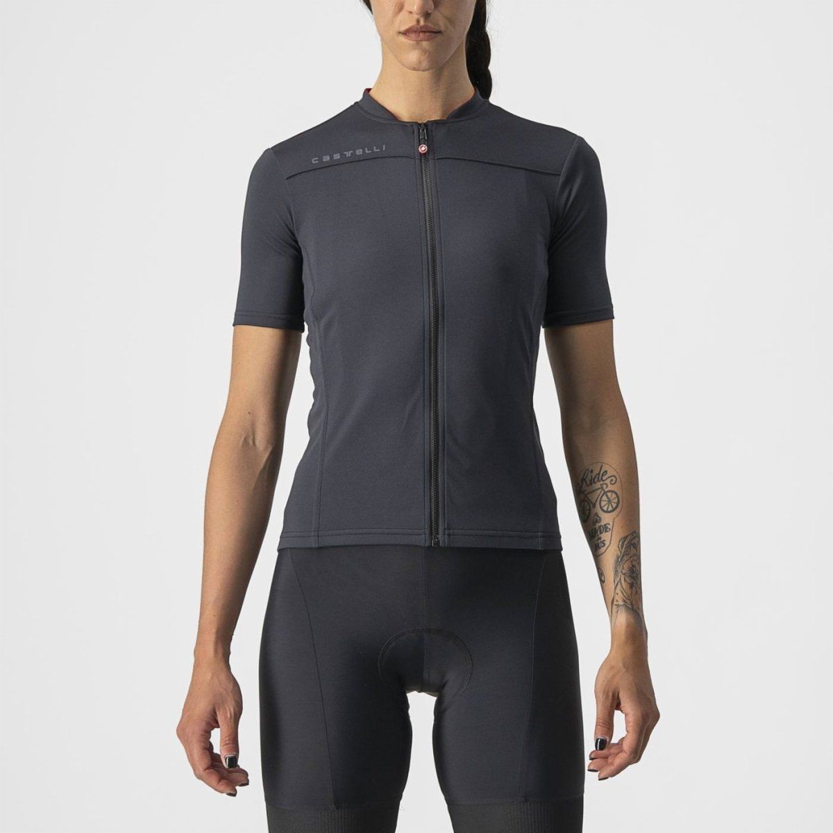 Castelli Anima 3 Women Jersey - Light Black/Red - D Byk Store