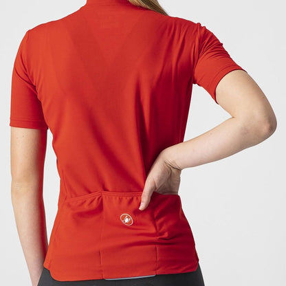 Castelli Anima 3 Women Jersey - Red/Black - D Byk Store