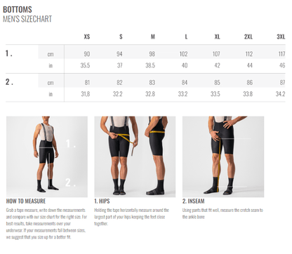 Castelli Endurance 2 Bibshort Men's - Black - D Byk Store