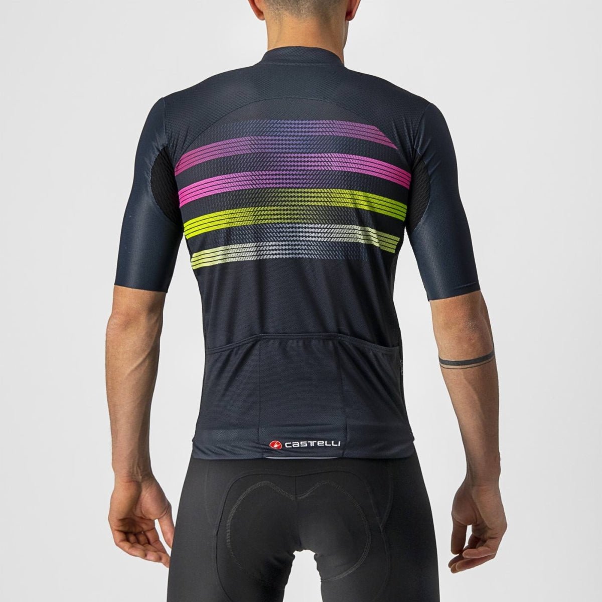 Castelli Endurance Pro Jersey (Savile Blue/Pink - Electric Lime) - D Byk Store