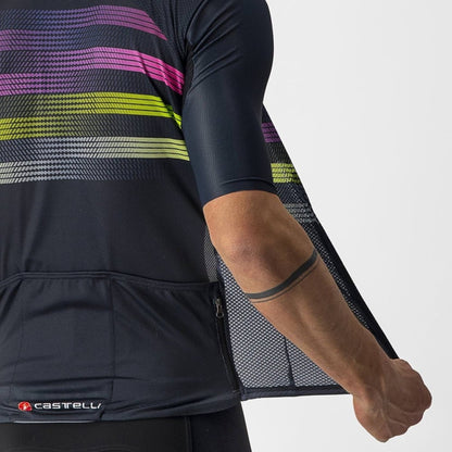 Castelli Endurance Pro Jersey (Savile Blue/Pink - Electric Lime) - D Byk Store