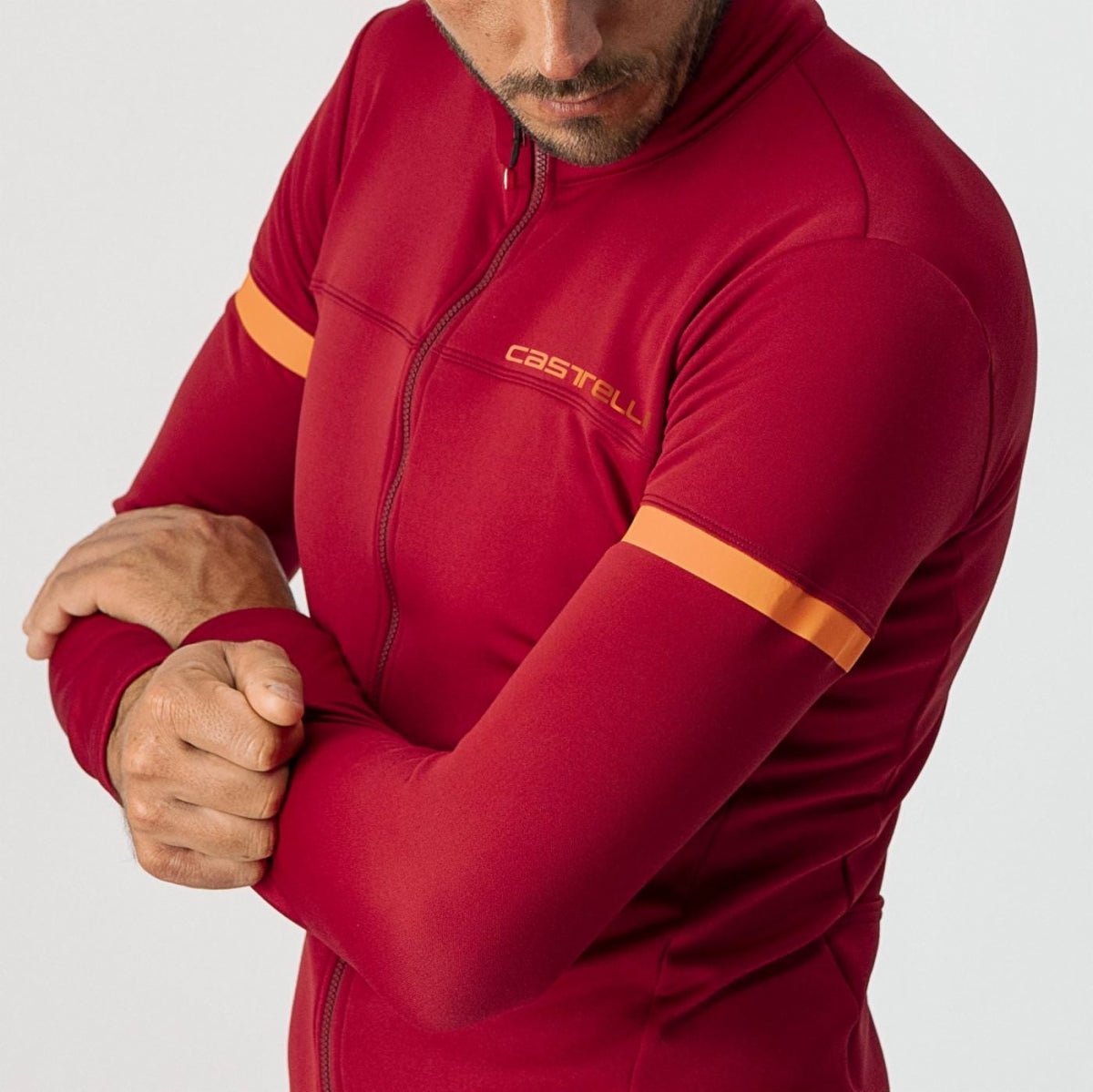 Castelli Fondo 2 Jersey FZ - Pro Red/Orange Reflex - D Byk Store