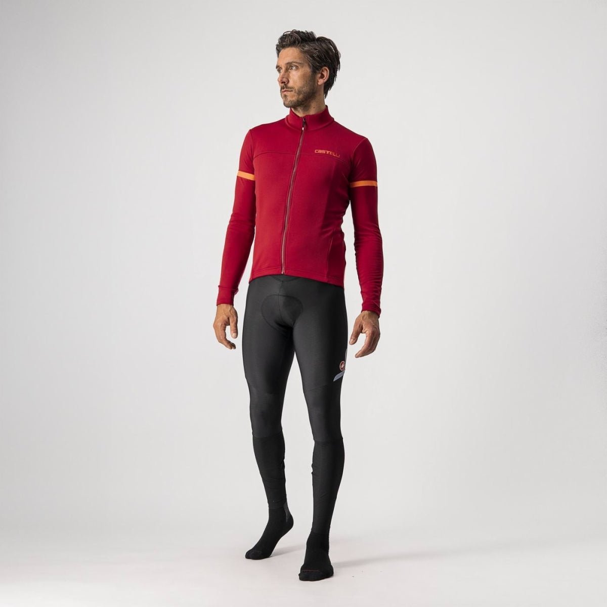 Castelli Fondo 2 Jersey FZ - Pro Red/Orange Reflex - D Byk Store