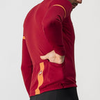 Castelli Fondo 2 Jersey FZ - Pro Red/Orange Reflex - D Byk Store