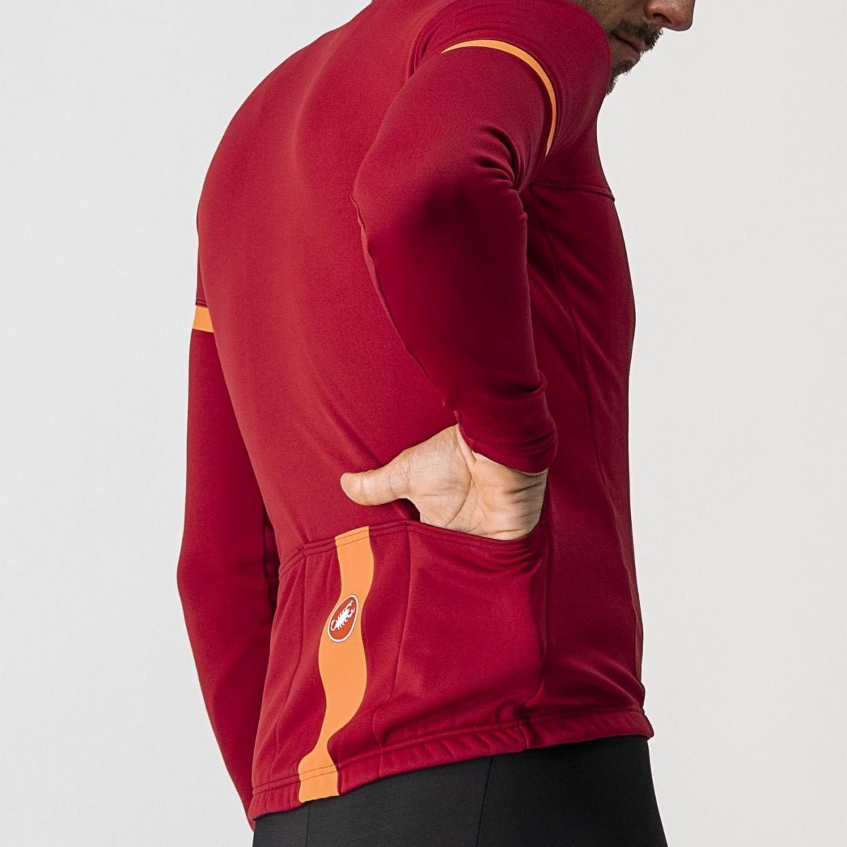 Castelli Fondo 2 Jersey FZ - Pro Red/Orange Reflex - D Byk Store