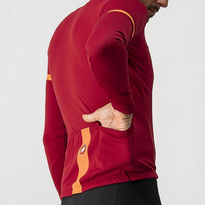 Castelli Fondo 2 Jersey FZ - Pro Red/Orange Reflex - D Byk Store