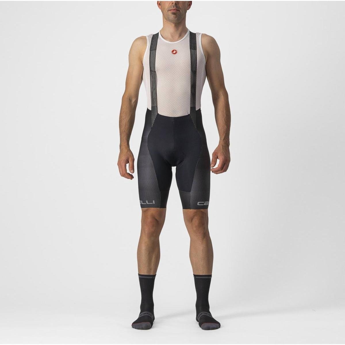 Castelli Free Aero RC Pro Bibshorts - Black / White - D Byk Store