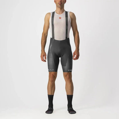 Castelli Free Aero RC Pro Bibshorts - Dark Gray / White - D Byk Store