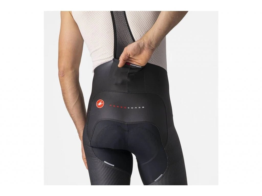 Castelli Free Aero RC Pro Bibshorts - Dark Gray / White - D Byk Store