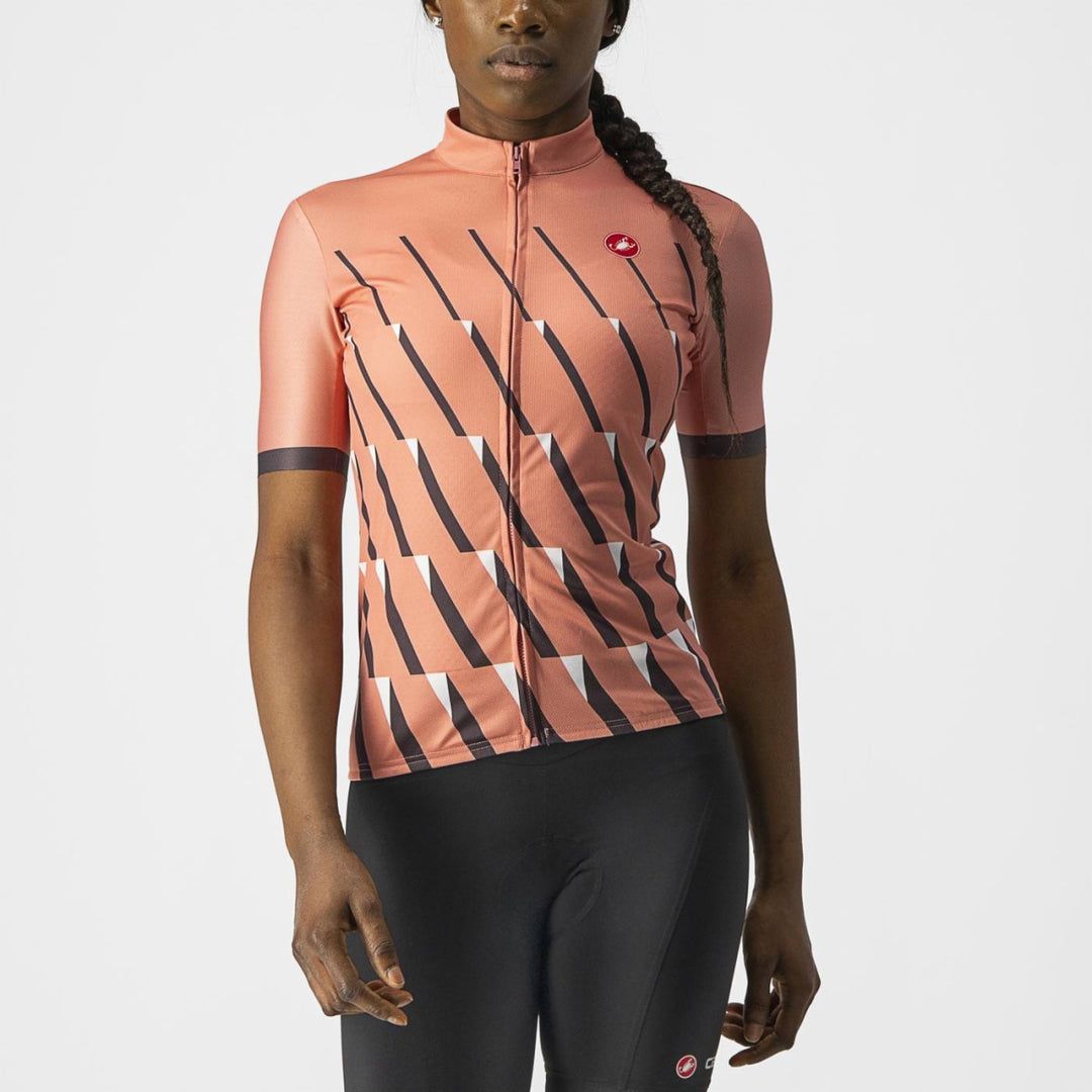 Castelli Pendio Women Jersey - Blush/Dark Gray - White - D Byk Store