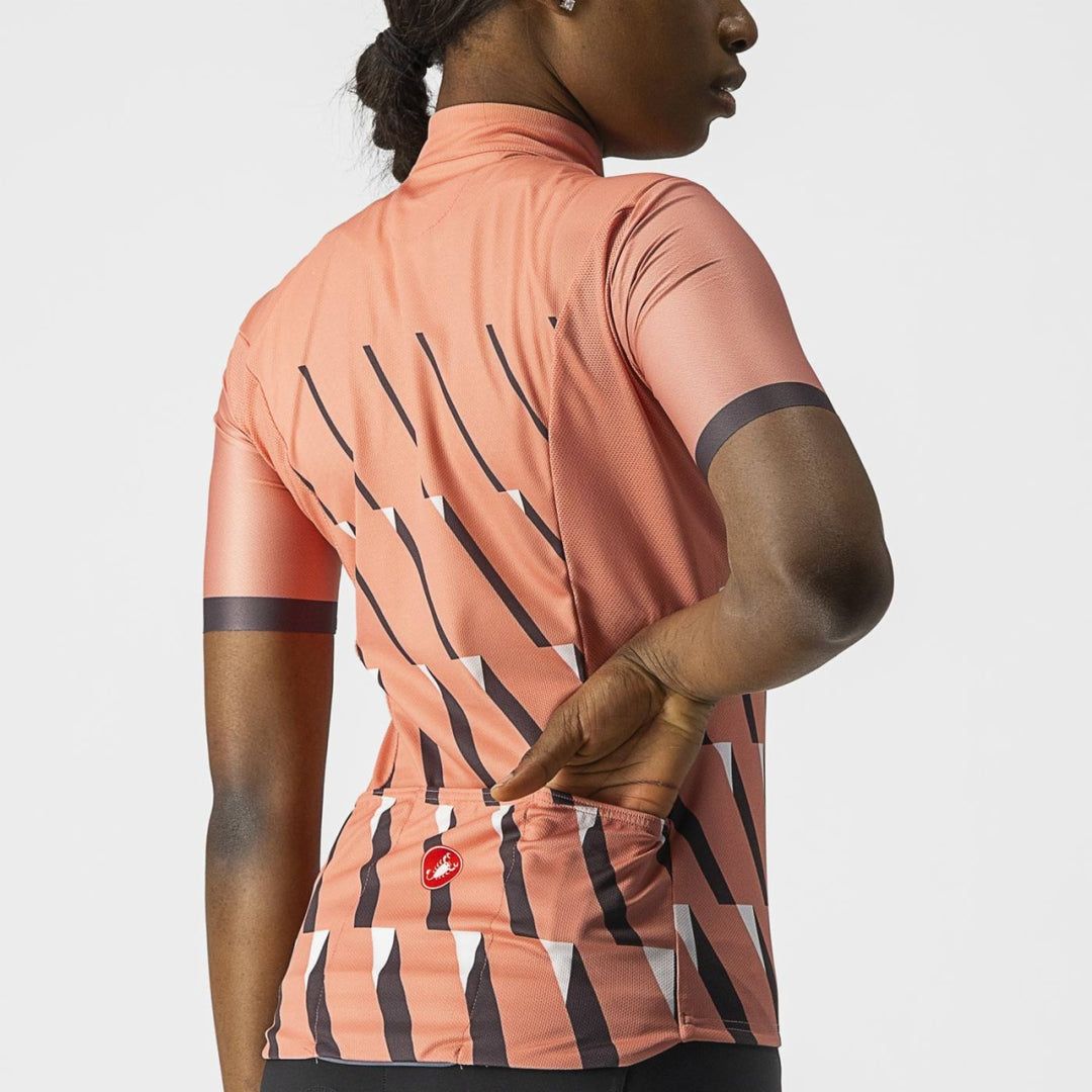 Castelli Pendio Women Jersey - Blush/Dark Gray - White - D Byk Store