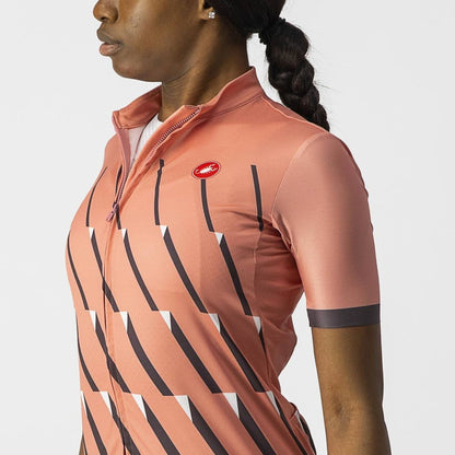 Castelli Pendio Women Jersey - Blush/Dark Gray - White - D Byk Store