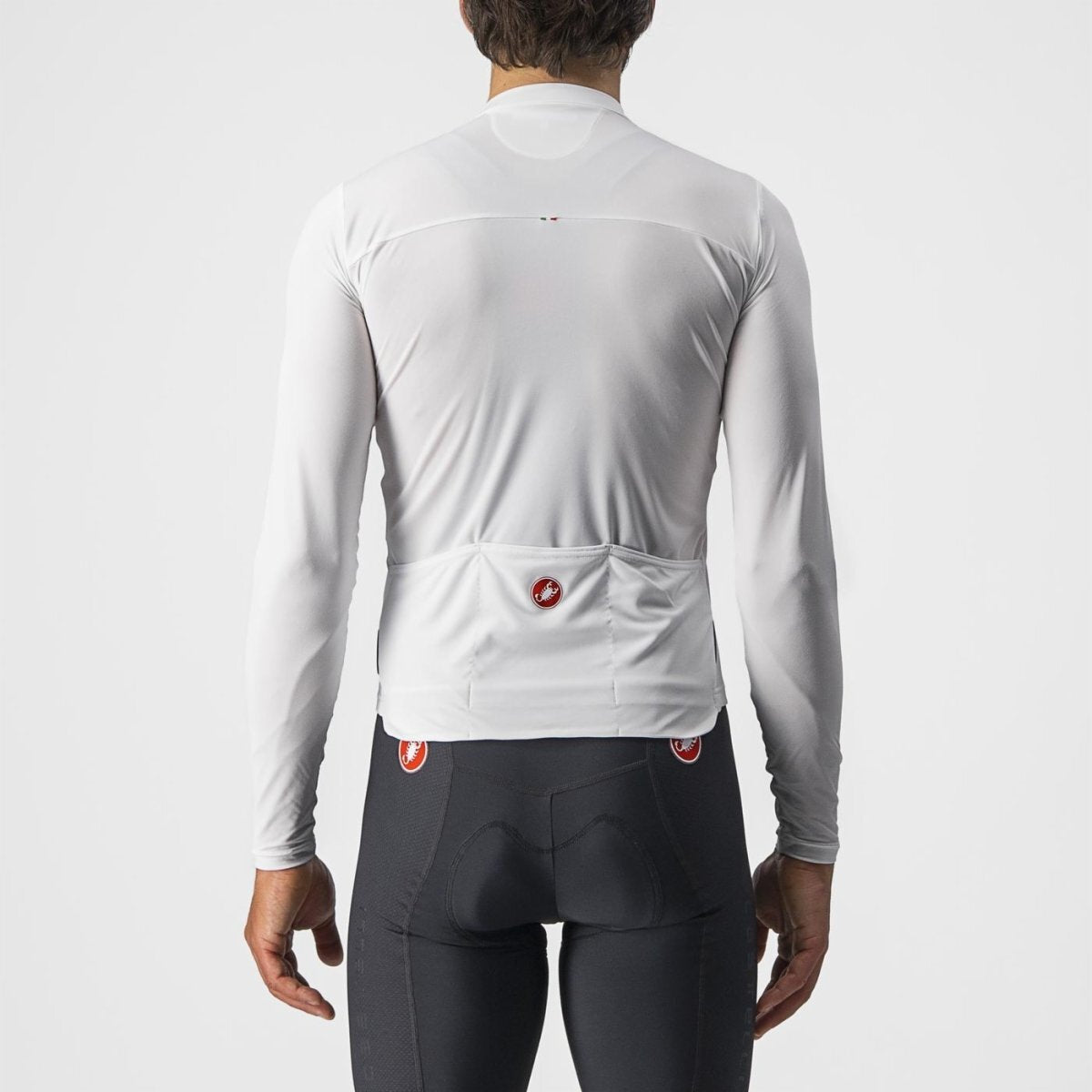 Castelli Prologo 7 Long Sleeve Jersey - Ivory/Light Black - Red - D Byk Store