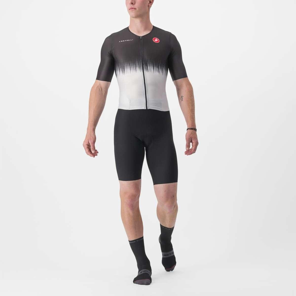 Castelli Sanremo Ultra Speed Men's Cycling Suit (Black/Silver Gray) - D Byk Store