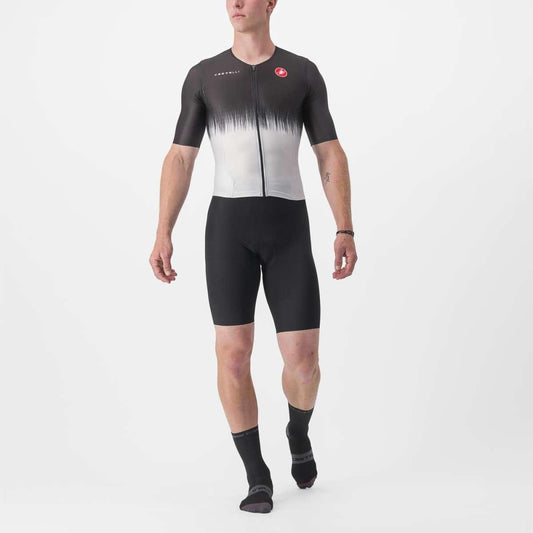 Castelli Sanremo Ultra Speed Men's Cycling Suit (Black/Silver Gray) - D Byk Store