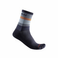 Castelli Scia 12 Sock - Light Steel Blue/Pop Orange - D Byk Store