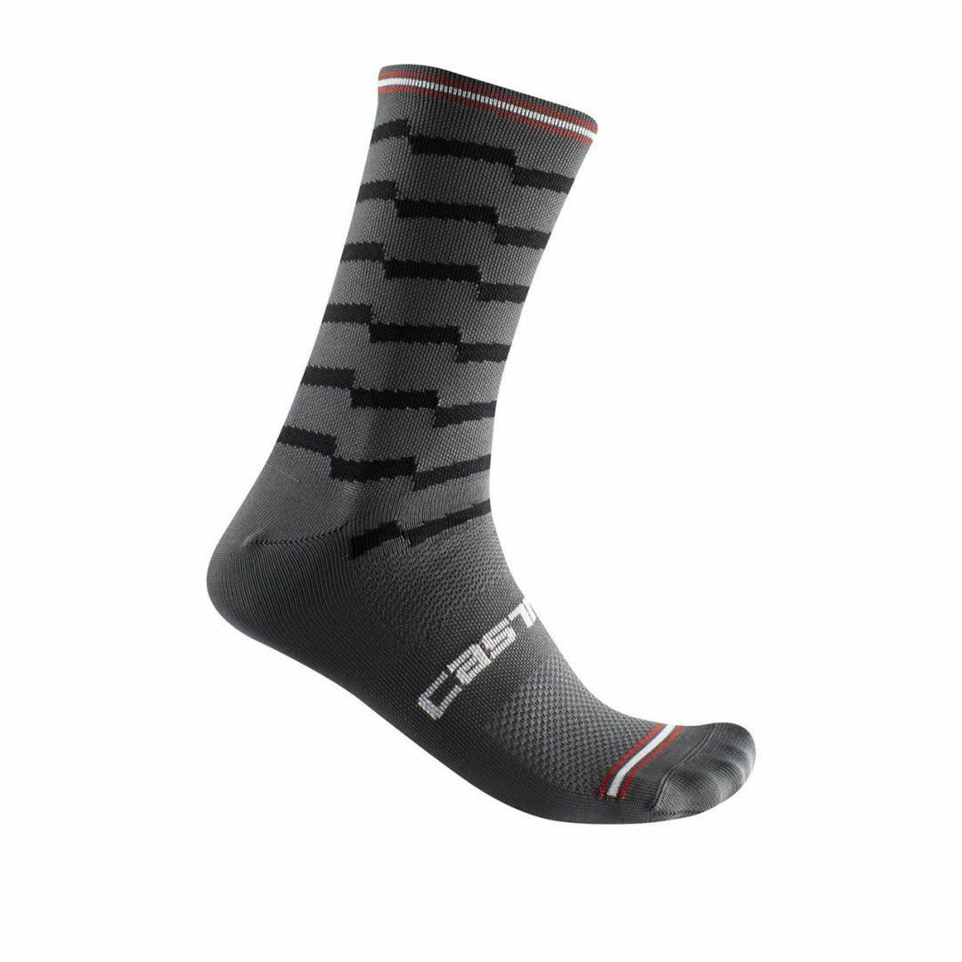 Castelli Unlimited 18 Socks - Dark Grey / Black - D Byk Store