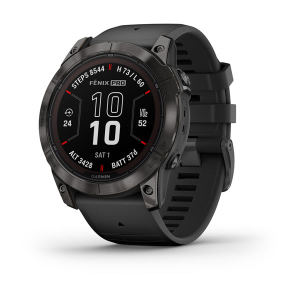 Garmin Fenix 7X Pro Sapphire Solar - 51mm - Carbon Grey DLC Titanium with Black Band - D Byk Store