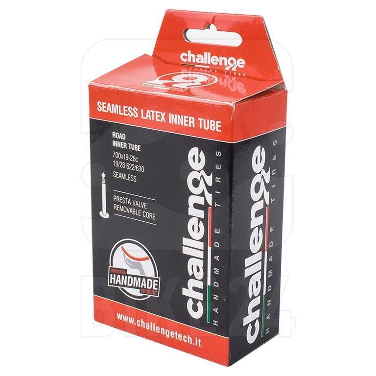 Challenge Latex Tube 700 X 19/28C, 48mm Presta Valve - D Byk Store