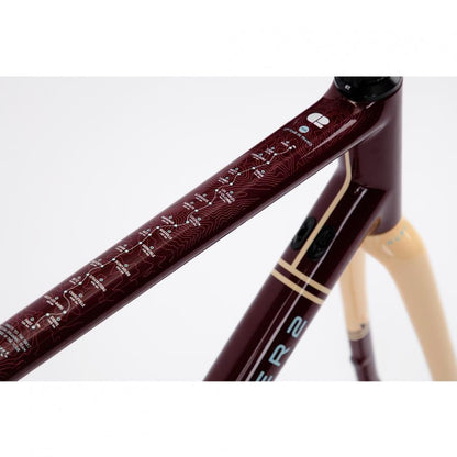 Chapter2 HURU Climbing Disc Brake Frameset-Maroon 1928 - D Byk Store