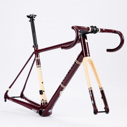 Chapter2 HURU Climbing Disc Brake Frameset-Maroon 1928 - D Byk Store